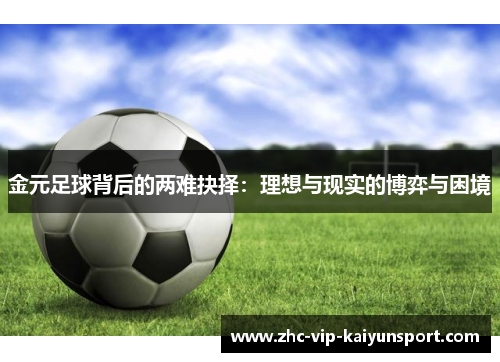 金元足球背后的两难抉择：理想与现实的博弈与困境